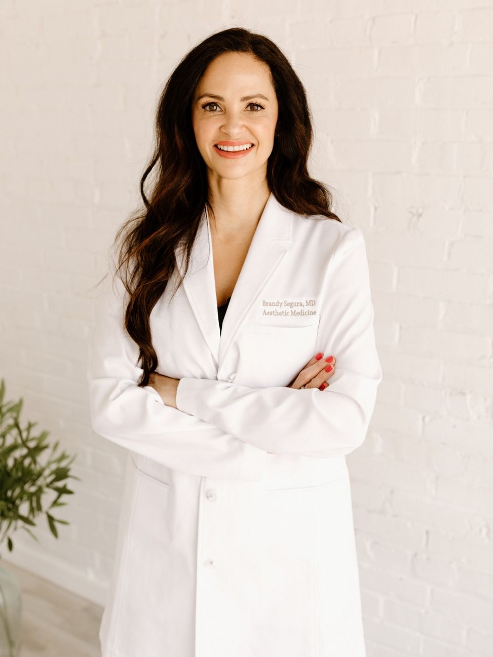 female doctor in white coat